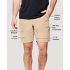 image:imageMens Shorts Stretch Chino Golf Casual Dress Flat Front 7 amp 9 InchBlack