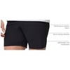 image:imageMens Shorts Stretch Chino Golf Casual Dress Flat Front 7 amp 9 InchBlack