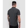 image:imageShort Sleeve Button Down Shirts for Men Slim Fit Stretch Casual S4XLPack of 2  Nonbranded  Black HeatherBrown