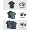 image:imageShort Sleeve Button Down Shirts for Men Slim Fit Stretch Casual S4XLPack of 2  Nonbranded  Black HeatherIndigo