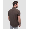 image:imageShort Sleeve Button Down Shirts for Men Slim Fit Stretch Casual S4XLSingle  Nonbranded  Brown