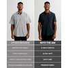 image:imageShort Sleeve Button Down Shirts for Men Slim Fit Stretch Casual S4XLSingle  Nonbranded  Brown