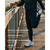 image:imageWorkout Joggers for Men Tapered Gym Pants Zipper Lightweight S4XLBlack