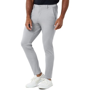 image:imageCasual Pants for Men Slim Fit Stretch Chino Tech Travel Pants TaperedLight Grey