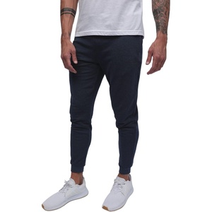 image:imageFleece Joggers for Men Soft Lounge Sweatpants Zip Pockets Tapered S4XLNonbranded  Navy