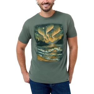 image:imageGraphic Tees for Men Cool Art Short Sleeve TShirts Soft Slim Fit S4XLAurora Lake