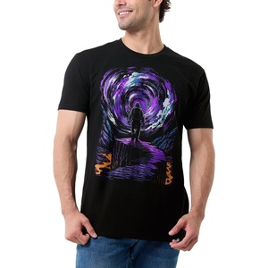 image:imageGraphic Tees for Men Trippy Space Design Colorful TShirts S4XLEvent Horizon Glowinthedark