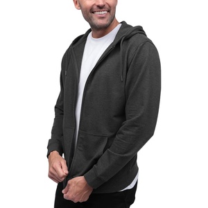 image:imageINTO THE AM Zip Up Hoodies for Men Lightweight Full Zip Fleece Casual S4XLNonbranded  Charcoal