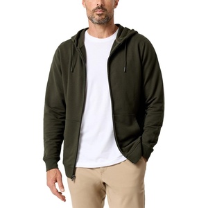 image:imageINTO THE AM Zip Up Hoodies for Men Lightweight Full Zip Fleece Casual S4XLNonbranded  Dark Olive