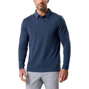 image:imageLong Sleeve Polo Shirts for Men Slim Fit Collared Soft Cotton S4XLNonbranded  Navy