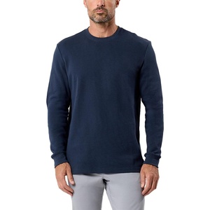 image:imageLong Sleeve Waffle Knit Crew by INTO THE AMNavy
