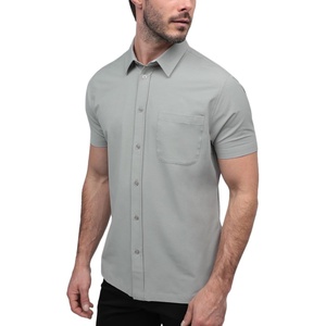 image:imageShort Sleeve Button Down Shirts for Men Slim Fit Stretch Casual S4XLSingle  Nonbranded  Sage