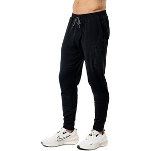 image:imageWorkout Joggers for Men Tapered Gym Pants Zipper Lightweight S4XLBlack