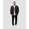 image:imageFlannel Jackets for Men Plaid Hooded Quilt Lined Warm Layering S4XLNonbranded  Black Multi Plaid