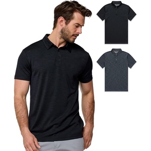 image:imageDri Fit Polo Shirts for Men Moisture Wicking Quick Dry Golf Polo S4XLBlackCharcoal  Nologo