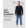 image:imageINTO THE AM Mens Long Sleeve Regular Fit Tee  White MediumNonbranded  Grey