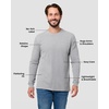 image:imageINTO THE AM Mens Long Sleeve Regular Fit Tee  White MediumNonbranded  Grey