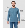 image:imageINTO THE AM Mens Long Sleeve Regular Fit Tee  White MediumNonbranded  Indigo