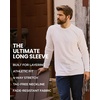 image:imageINTO THE AM Mens Long Sleeve Regular Fit Tee  White MediumNonbranded  White