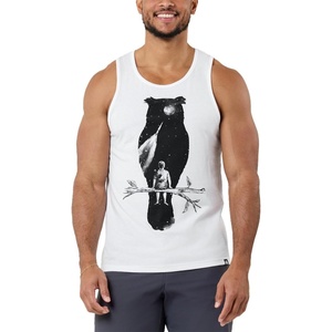 image:imageINTO THE AM Graphic Tank Tops for Men Cool Summer Beach Muscle Tanks S2XLDreamer  White