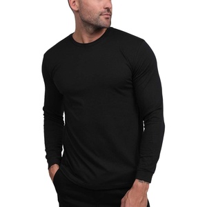 image:imageINTO THE AM Mens Long Sleeve Regular Fit Tee  White MediumNonbranded  Black