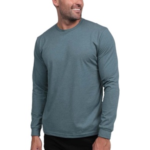 image:imageINTO THE AM Mens Long Sleeve Regular Fit Tee  White MediumNonbranded  Indigo